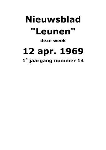 Dorpsblad Leunen-Veulen-Heide 1969-04-12