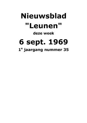 Dorpsblad Leunen-Veulen-Heide 1969-09-06