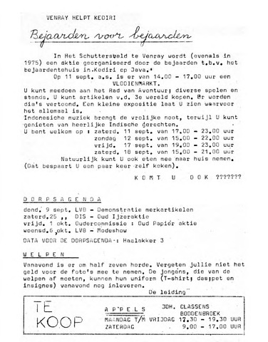 Oirlo's dorpsblad 't Krèntje 1976-09-09