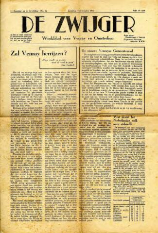 De Zwijger 1945-09-08