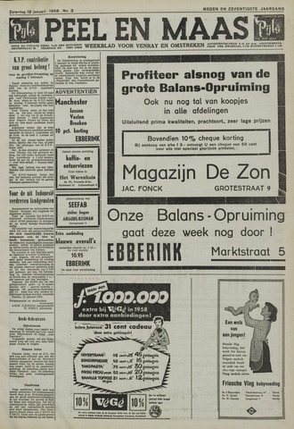 Peel en Maas 1958-01-18