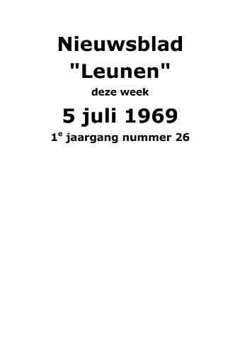 Dorpsblad Leunen-Veulen-Heide 1969-07-05
