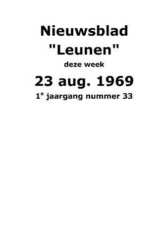 Dorpsblad Leunen-Veulen-Heide 1969-08-23