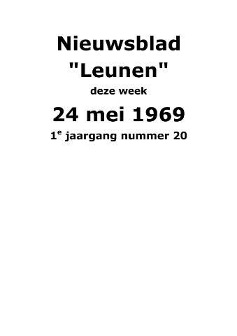 Dorpsblad Leunen-Veulen-Heide 1969-05-24