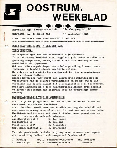 Oostrum's Weekblad 1982-09-16