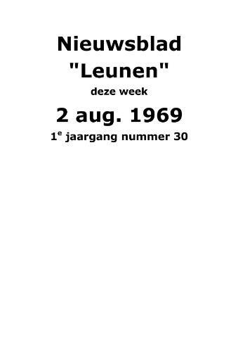 Dorpsblad Leunen-Veulen-Heide 1969-08-02