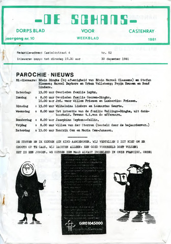 Castenrays dorpsblad De Schans 1981-12-30