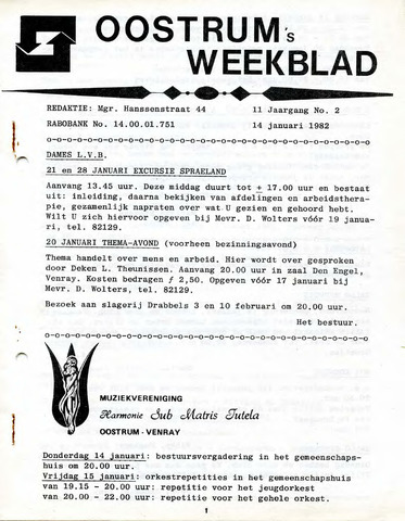 Oostrum's Weekblad 1982-01-14