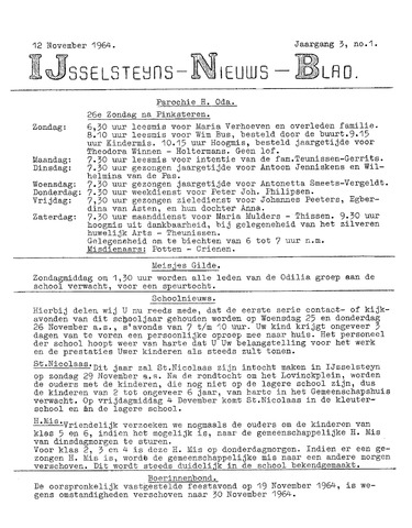 Ysselsteyns Nieuwsblad 1964-11-12