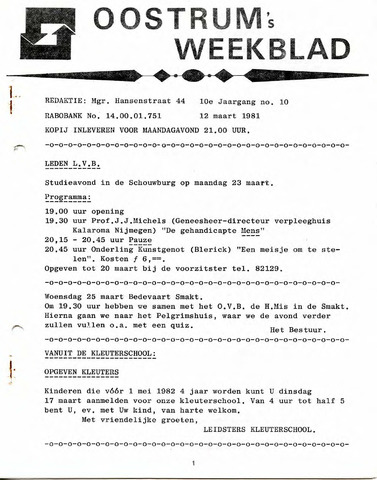 Oostrum's Weekblad 1981-03-12