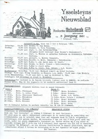 Ysselsteyns Nieuwsblad 1980-02-01