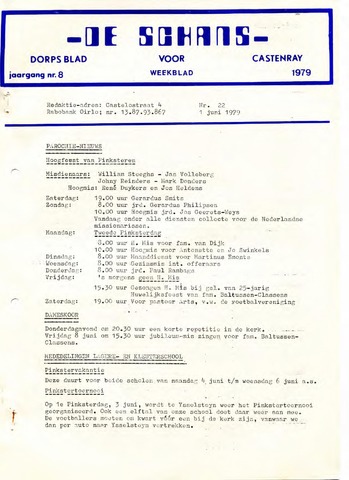Castenrays dorpsblad De Schans 1979-06-01