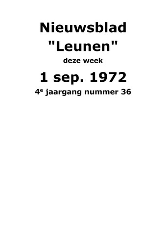 Dorpsblad Leunen-Veulen-Heide 1972-09-01