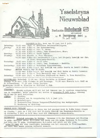 Ysselsteyns Nieuwsblad 1980-06-27