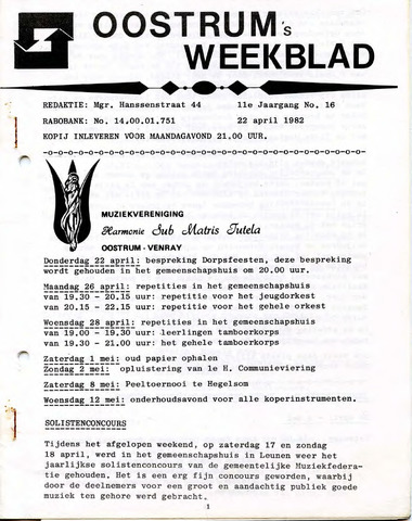 Oostrum's Weekblad 1982-04-22
