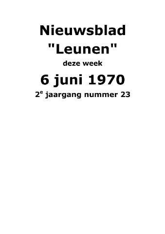 Dorpsblad Leunen-Veulen-Heide 1970-06-06