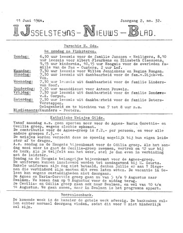 Ysselsteyns Nieuwsblad 1964-06-11
