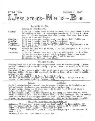 Ysselsteyns Nieuwsblad 1965-05-27