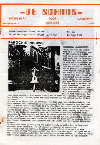 Castenrays dorpsblad De Schans 1982-06-18