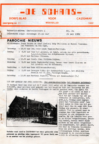 Castenrays dorpsblad De Schans 1982-05-21