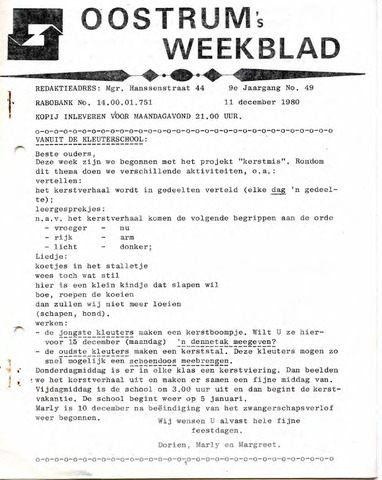 Oostrum's Weekblad 1980-12-11