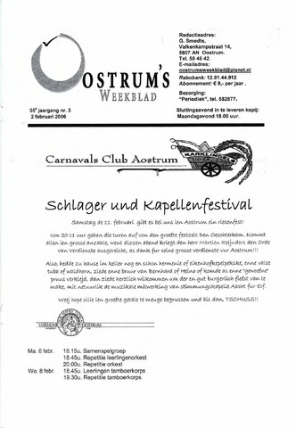Oostrum's Weekblad 2006-02-02