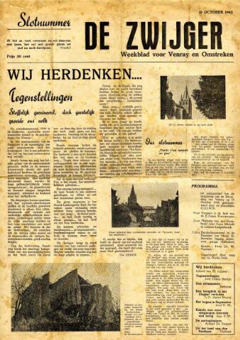 De Zwijger 1945-10-18