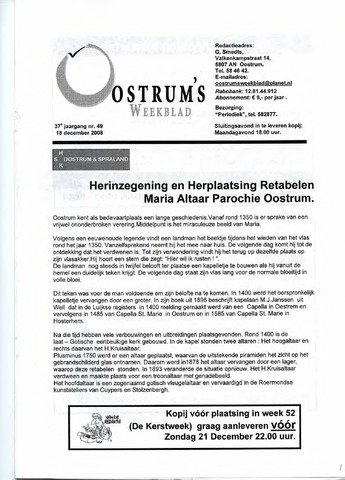 Oostrum's Weekblad 2008-12-18