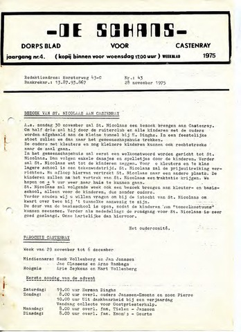 Castenrays dorpsblad De Schans 1975-11-28