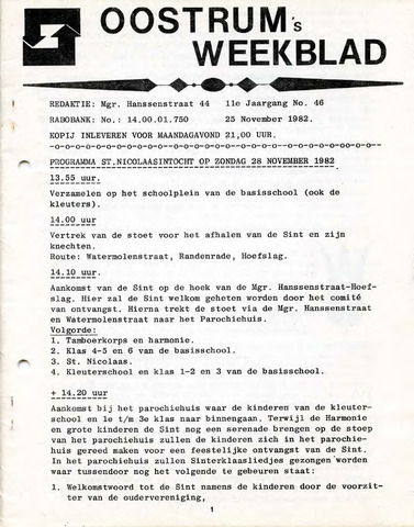 Oostrum's Weekblad 1982-11-25