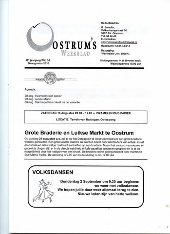 Oostrum's Weekblad 2010-08-26