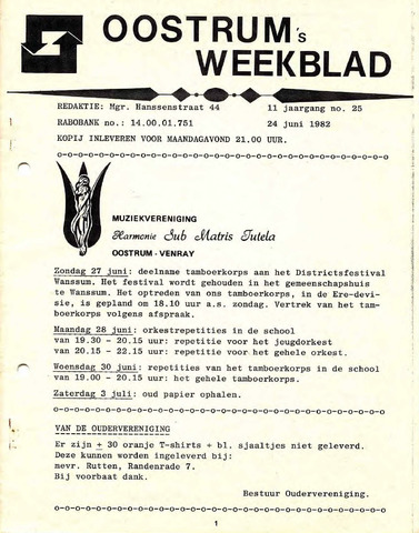 Oostrum's Weekblad 1982-06-24