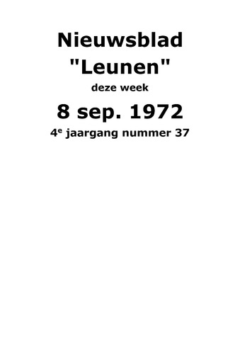 Dorpsblad Leunen-Veulen-Heide 1972-09-08