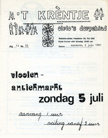 Oirlo's dorpsblad 't Krèntje 1981-07-02