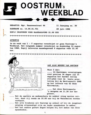 Oostrum's Weekblad 1982-07-29
