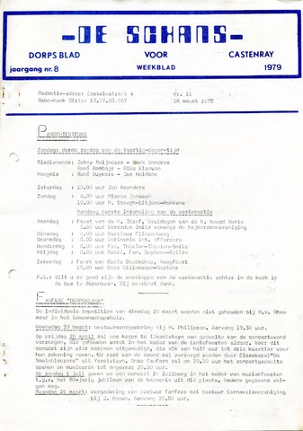 Castenrays dorpsblad De Schans 1979-03-16