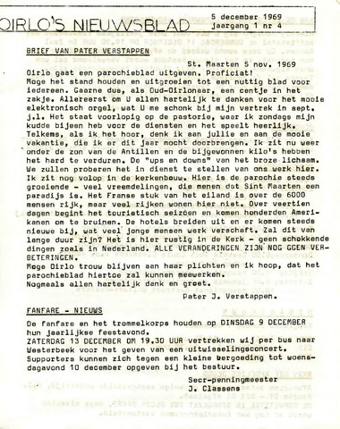Oirlo's dorpsblad 't Krèntje 1969-12-05