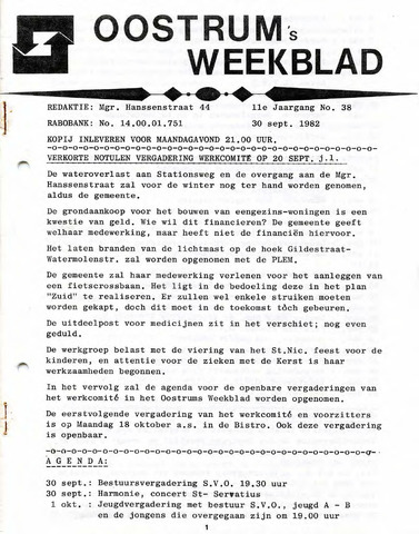 Oostrum's Weekblad 1982-09-30