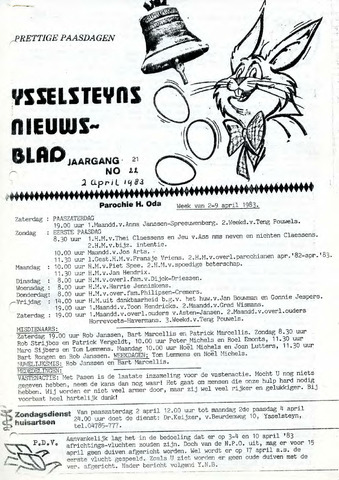 Ysselsteyns Nieuwsblad 1983-04-02