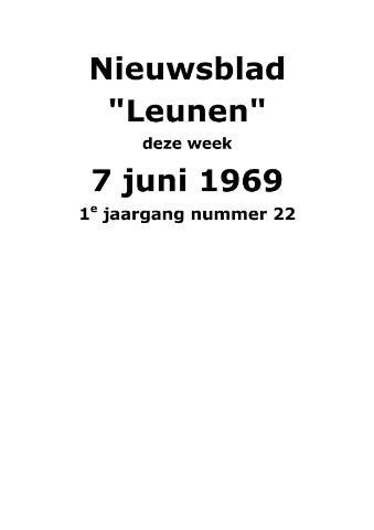 Dorpsblad Leunen-Veulen-Heide 1969-06-07