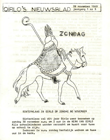 Oirlo's dorpsblad 't Krèntje 1969-11-28