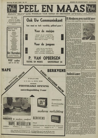 Peel en Maas 1958-04-19