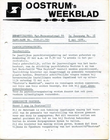 Oostrum's Weekblad 1976-05-06
