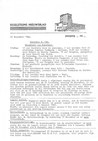 Ysselsteyns Nieuwsblad 1966-12-22