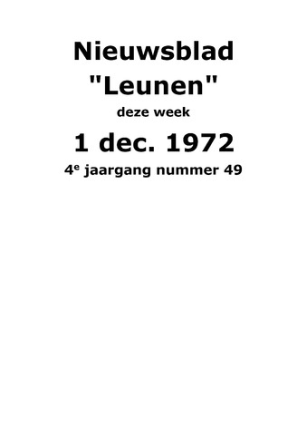 Dorpsblad Leunen-Veulen-Heide 1972-12-01