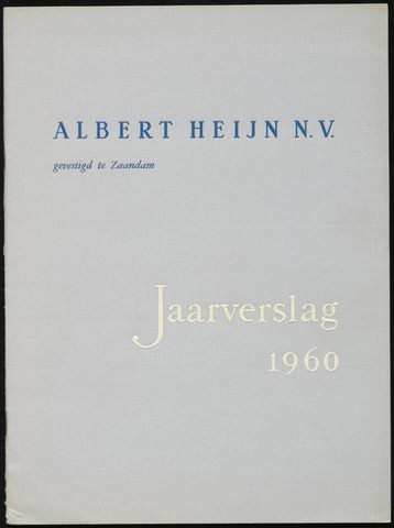 Jaarverslagen 1960-01-01