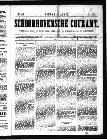 Schoonhovensche Courant 1872-04-21