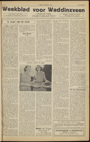 Weekblad voor Waddinxveen 1954-08-06