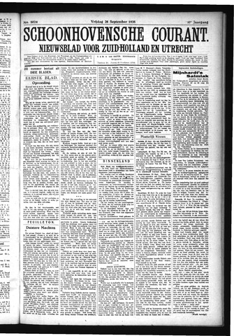 Schoonhovensche Courant 1925-09-25