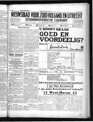 Schoonhovensche Courant 1934-08-29